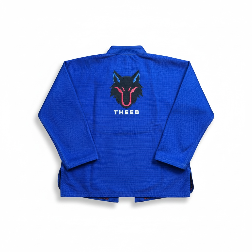 THEEB BJJ Gi – 450 GSM Cotton with Embroidery & Signature Wolf Lining- Adults – view 2