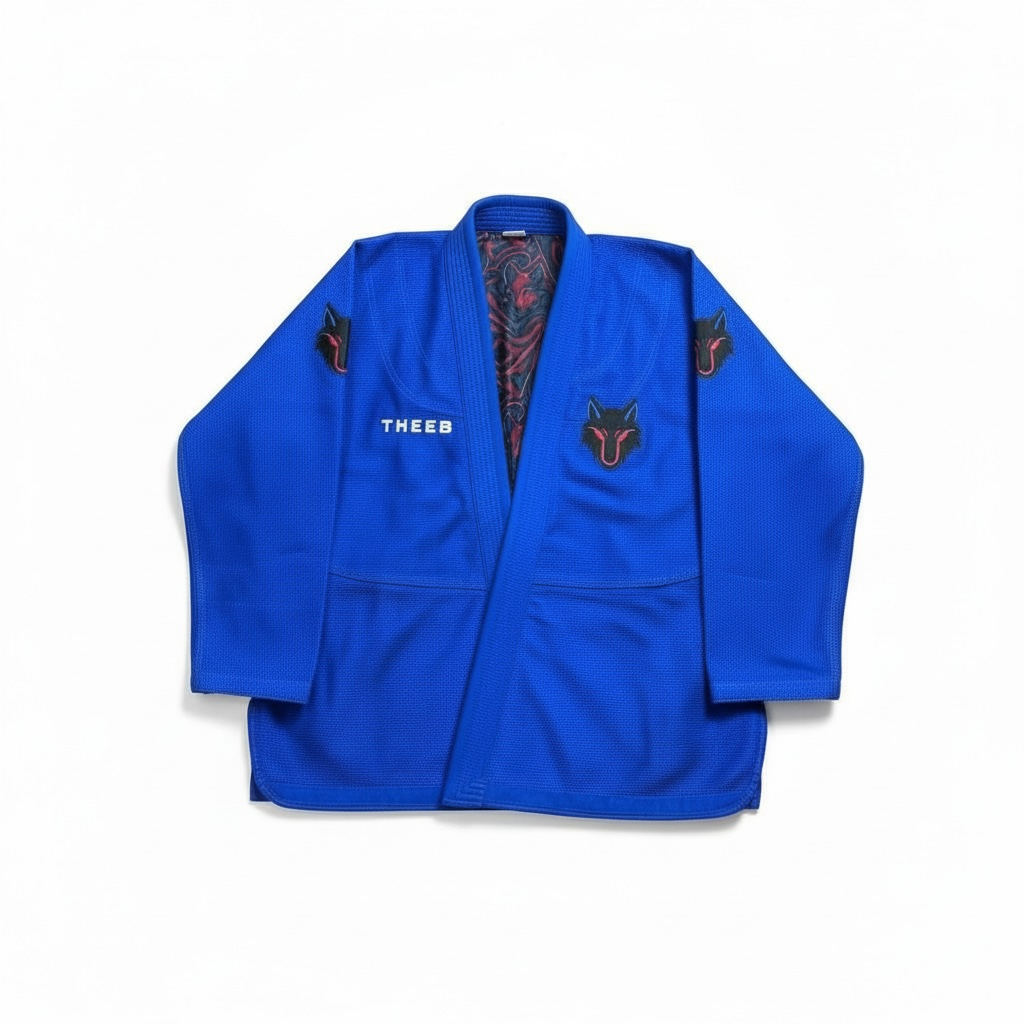 THEEB BJJ Gi – 450 GSM Cotton with Embroidery & Signature Wolf Lining- Adults – view 1