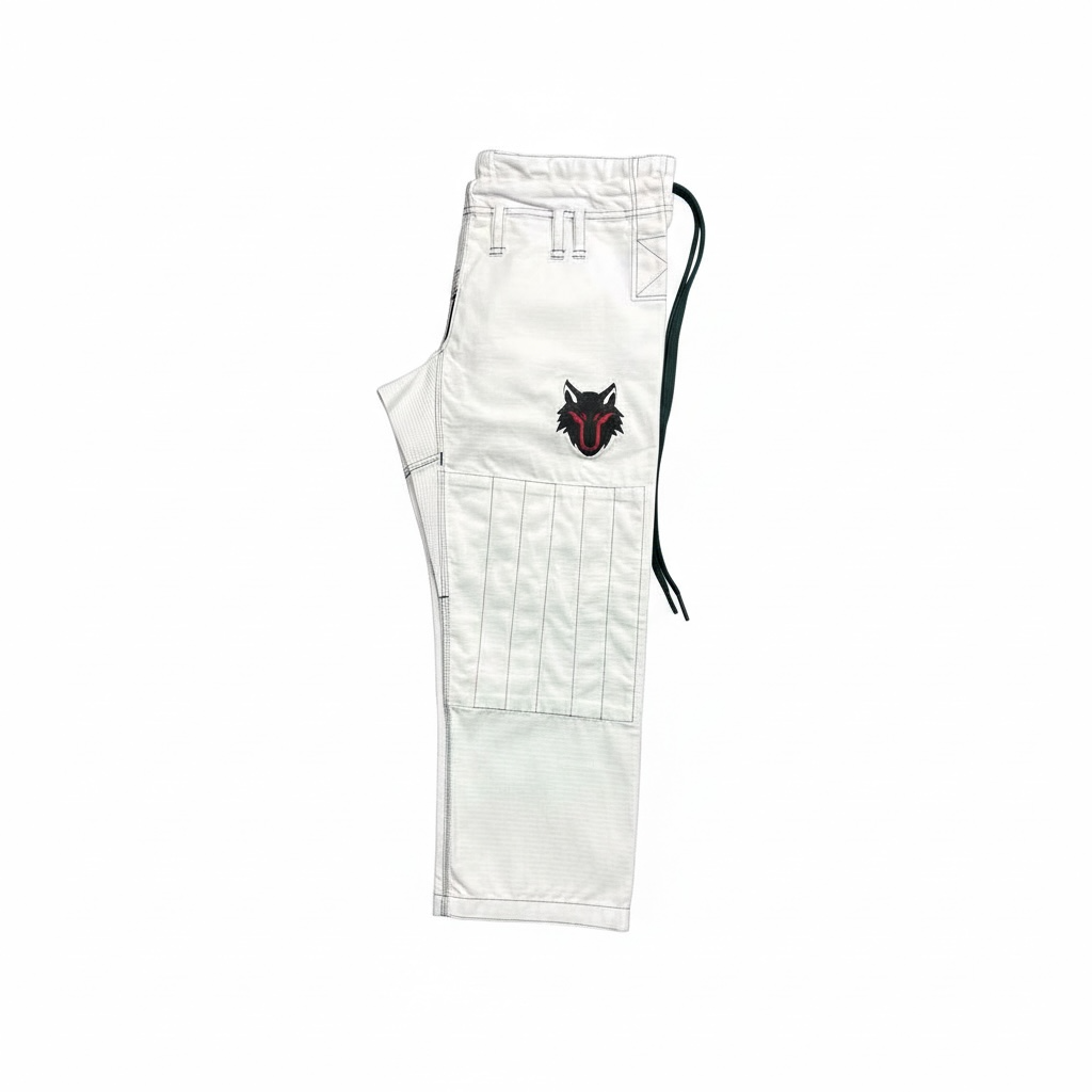 THEEB BJJ Gi – 450 GSM Cotton with Embroidery & Signature Wolf Lining- Adults