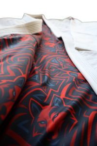 THEEB BJJ Gi – 450 GSM Cotton with Embroidery & Signature Wolf Lining- Adults