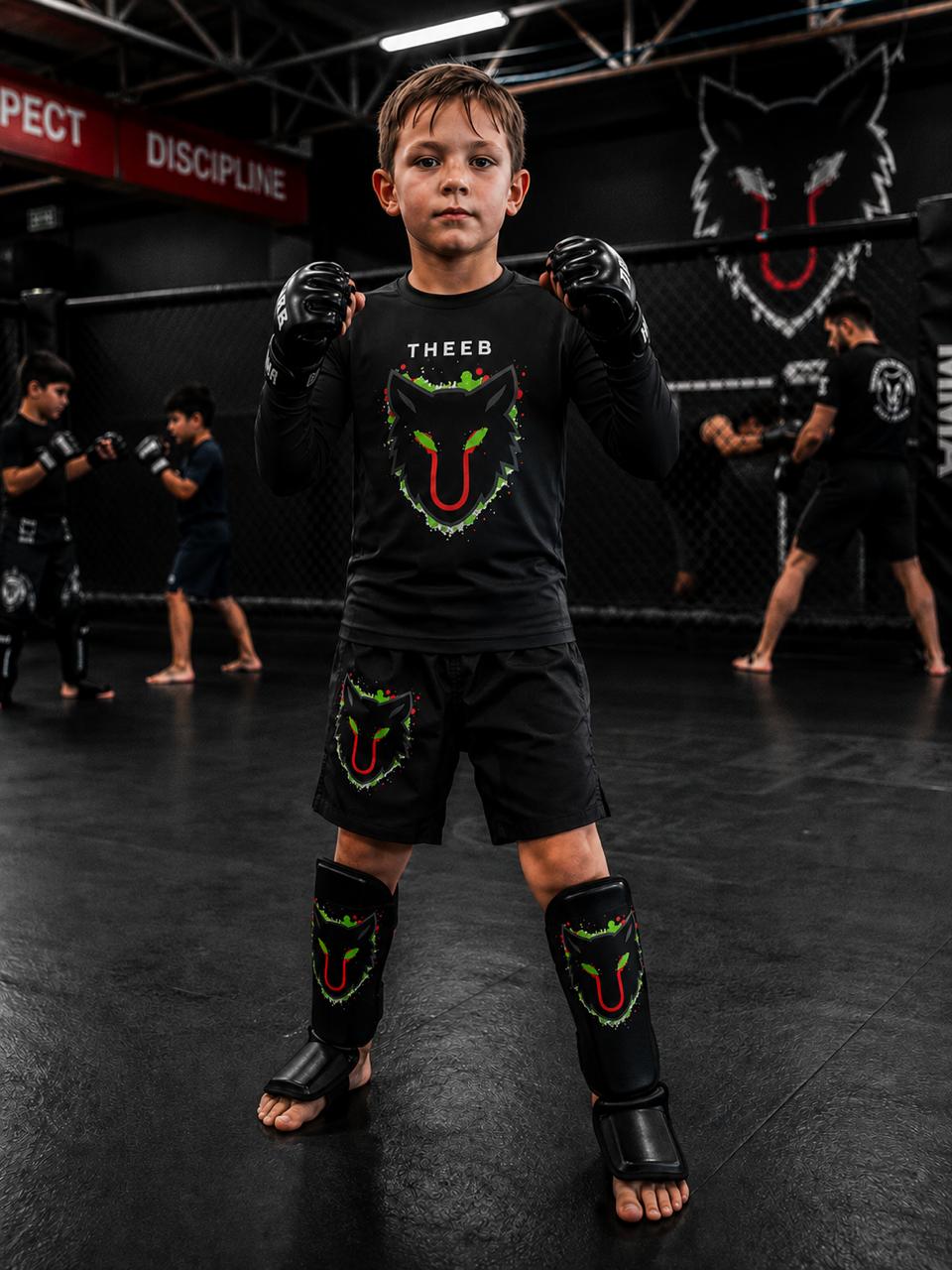 THEEB Rash Guard Long Sleeve Neon Collection - Kids