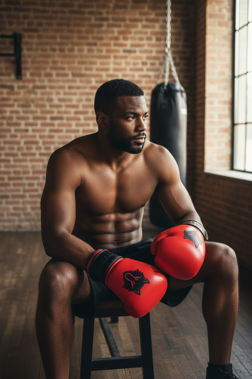 THEEB Back to Basics – Flagship Muay Thai Gloves (Genuine Cowhide Leather)